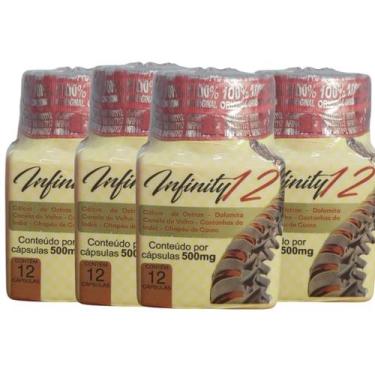 Imagem de Kit 4 frascos Infinity12 Suplemento Original 12 Cápsulas - GENÉRICO