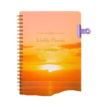 Imagem de Planejador Diário Semanal Mensal Agenda Caderno Para Estudantes Escrit