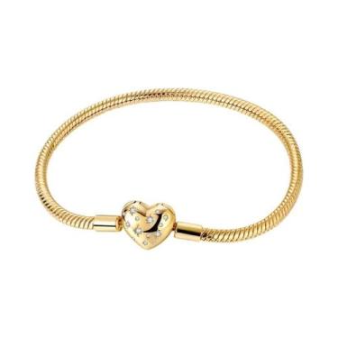 Imagem de Pulseira Feminina De Prata Esterlina 925 17-20CM Com Flores, Borboleta