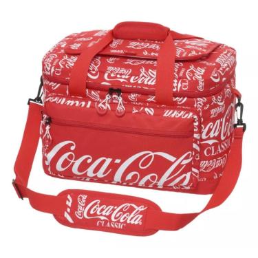 Imagem de Bolsa Térmica Cooler Transversal Caixa Porta Latas Coca Cola-Unissex