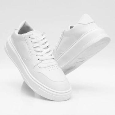 Imagem de Tênis Casual Masculino Sola Alta Detalhes Moderno Confortável Elegante-Masculino