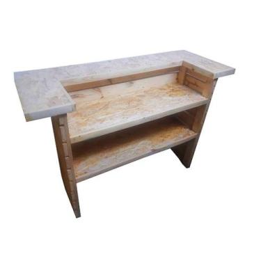 Imagem de Balcão de Madeira Pallet 150x59x102 cm para Bar e Eventos - PALLET SP,