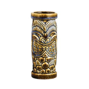 Imagem de Caneca Tiki de cerâmica 350 ml com design de máscara tribal em estilo 