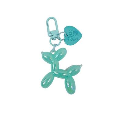 Imagem de Chaveiro Creative Jelly Balloon Dog com coração em acrílico - yiweisai