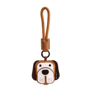 Imagem de Chaveiro de couro, desenho animado de cachorro, design de Beagle para 