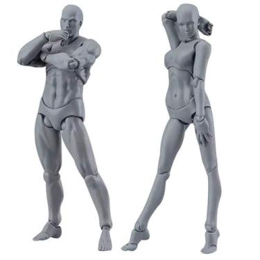 Imagem de Action Figure Body Kun & Chan, 2 peças de manequim de desenho - Gloome