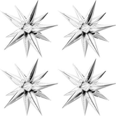 Imagem de Balões metalizados Moukiween Explosion Star 12 pontos, 50 unidades