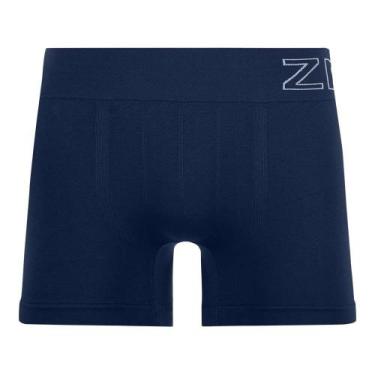 Imagem de Cueca Boxer Plus Lisa ZR no cós sem Costura Navy - Zee Rucci, G3