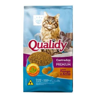 Imagem de Ração Qualidy Premium para Gatos Castrados Frango/Arroz 10,1Kg - Adima