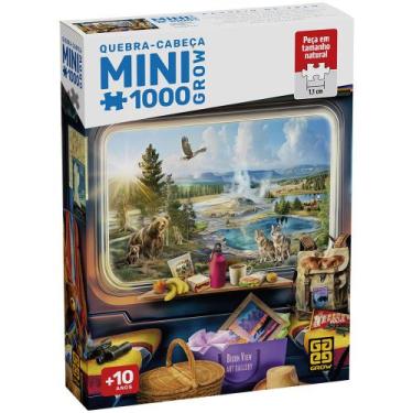 Imagem de Mini Quebra-cabeça 1000 peças Passeio de Trem - Grow