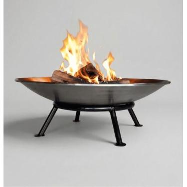 Imagem de Lareira 80cm p/ Jardim Fogueira Externa Portatil a Lenha - Lazer e Voc