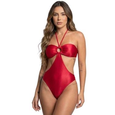 Imagem de Maiô Uv Suplex com Bojo Liso Bella Fiore Body Basico Para Piscina Conf