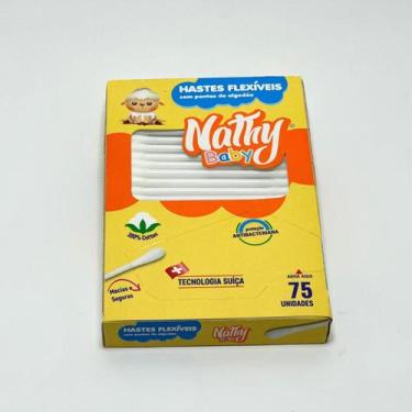 Imagem de Kit 5 unidades Hastes Flexíveis Baby Nathy 75un Anti-Germe Unidades:75