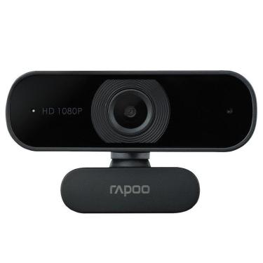Imagem de Webcam Rapoo C260 FHD 1080P, Autofoco, Microfone com Cancelamento de Ruído, Preto - C26...