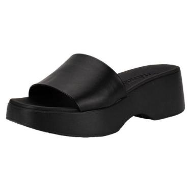 Imagem de Tamanco feminino salto grosso moleca 5503100, Preto, 35