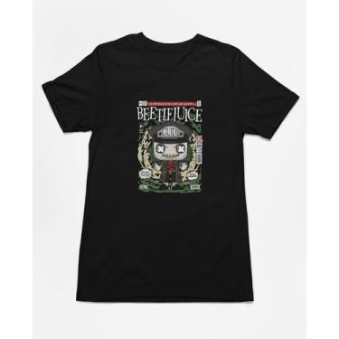Imagem de Camiseta Poster Pop Style Inspiração BEETLEJUICE Estampa DTF 100% Algo