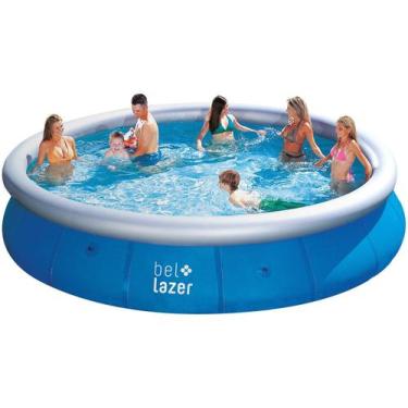 Imagem de Piscina Inflável 12000L 4,57m x 91cm Redonda Bel Lazer PVC Reforçado A