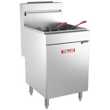 Imagem de Fritadeira a Gás LG500 5 Queimadores Zona Fria 150.000 BTU-h Aço Inoxidável Vulcan