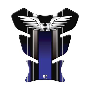 Imagem de Adesivo Protetor De Tanque Moto Honda Asa Azul Azul