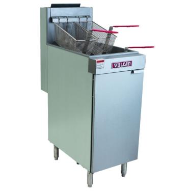 Imagem de Fritadeira a Gás LG400 4 Queimadores 120.000 BTU-h Zona Fria Inox Vulcan