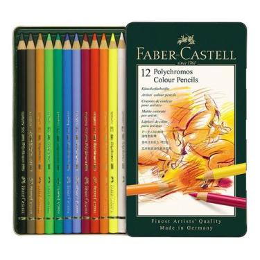 Imagem de Lápis de Cor Profissional Polychromos Faber Castell 12 Cores