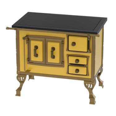 Imagem de Fogao a Lenha Venax GII n 1 Colonial Premium Amarelo SE