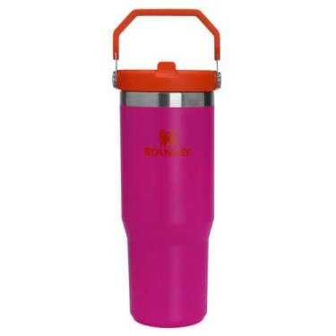 Imagem de Stanley - Garrafa Térmica IceFlow Flip Straw Isolada em Aço Inoxidável e Reutilizável, Resistente a Vazamentos, 887ml, Vivid Violet