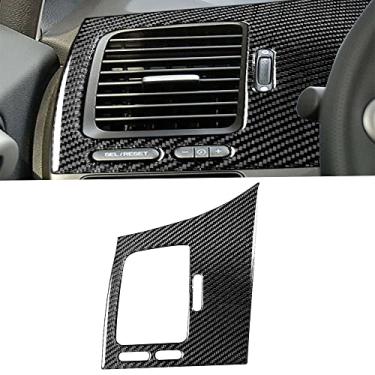Imagem de FINMOKAL Apto Para Honda Civic 8ª Geração 2006-2011 Tampa Do Painel De Saída De Ar Lateral Fibra De Carbono Preto, Fibra De Carbono
