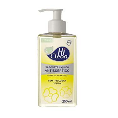 Imagem de Hi Clean Sabonete Líquido Antisséptico Para Corpo E Mãos Vegano Sem Triclosan 94% Vegetal E Mineral Verbena 250Ml