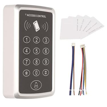 Imagem de Teclado de controle de acesso, teclado autônomo de senha de entrada de porta com 5 cartões de identificação 125 khz sistema de controle de acesso de segurança doméstica para escritórios de hotéis de