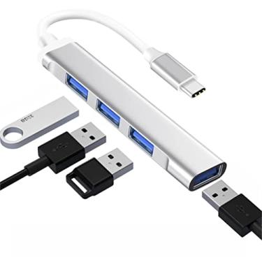 Imagem de Adaptador Hub Usb Tipo C Type-C 4 Portas 5 Gbps Usb 3.0 Função OTG ORIGINAL Mobile Desktop Notebook Macbook