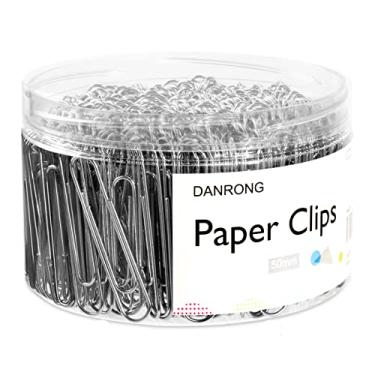Imagem de DANRONG Clipes de papel jumbo prateados, 270 peças clipe de papel de 2 polegadas (50 mm), clipes de papel grandes, ótimos para escola de escritório e uso pessoal (Jumbo, prata)