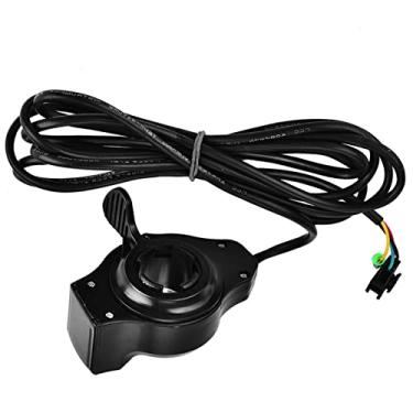 Imagem de 12V - 99V Ebike Scooter Throttle Throttle,Acelerador Ebike, Thumb Throttle Speed Control com display LCD de voltagem da bateria para bicicleta elétrica