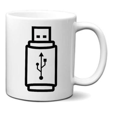 Imagem de Caneca Pen Drive Usb Presente Geek Nerd Criativo