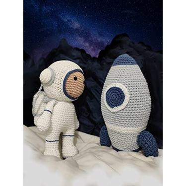 Imagem de Astronauta e Foguete Amigurumi