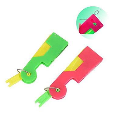 Imagem de 02 Passador Coloca Colocador De Linha Agulha Manual Costura