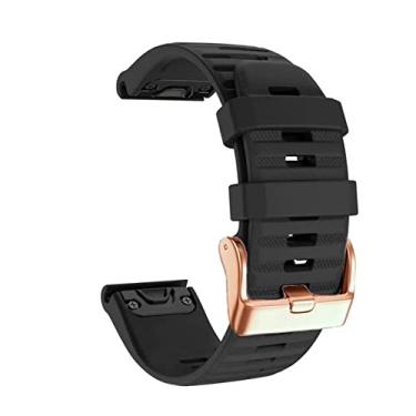 Imagem de TIOYW 26 20 22mm Pulseira de silicone para Garmin Fenix 6X 6 6S Pro 5X 5 5S Plus 3HR Enduro D2 Delta PX Easy Fit Quick Release Wirstband (Cor: F, Tamanho: 22mm Fenix 7)
