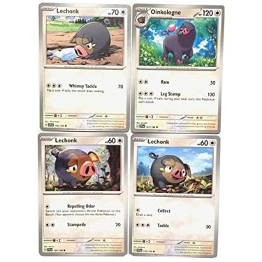 Imagem de Oinkologne 157/198 - Scarlet & Violet - Pokemon Evolution 4 Card Set - Lechonk