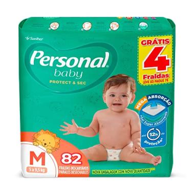 Imagem de Fralda Personal Baby Protect & Sec Tamanho M Leve 82 Pague 78 Fraldas Descartáveis