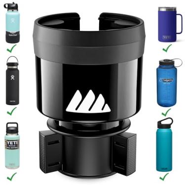 Imagem de Adaptador expansor de suporte de copo de carro Essentially Engineated com base ajustável para Yeti Ramblers, Thermo, Hydro Flask – Segure garrafas grandes, copos e canecas de 81,28 – 101,6 g