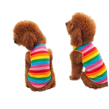 Imagem de YARNOW pano de cachorro roupa pet roupinha pet Vestuário de cão camisas Primavera e verão carro roupas tops vestido de cachorro colete de cachorro verão respirável roupa para cachorro