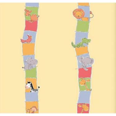 Imagem de Papel de Parede Safari Friends Infantil Colorido SF6207
