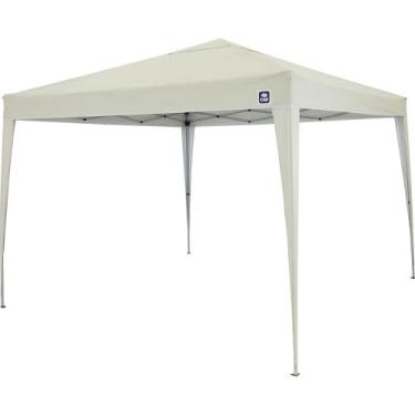 Imagem de Tenda Gazebo Dobrável 3m x 3m Poliéster Bege Bel, 3m x 3m