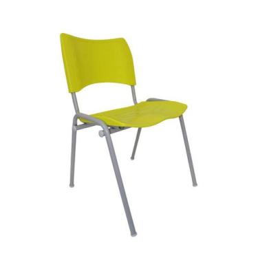 Imagem de Cadeira Secretaria Turim Fixa BC - Maiart, Amarelo Limão
