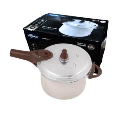 Imagem de Panela Pressão Fogão Indução Antiaderente 4,2 L Brinox