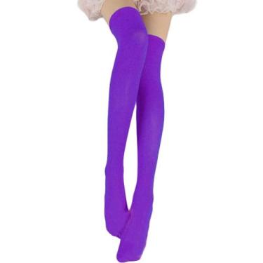 Imagem de meia calça colorida 7/8 vermelha e preta para festa fantasia Carnaval 
