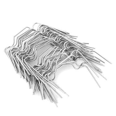 Imagem de 50 peças de clipes de vidro para estufa, clipes tipo W de aço inoxidável Chazcool ferramenta de clipes espessos, acessórios para estufa de alumínio grampos de fixação fortes ferramenta de fixação de