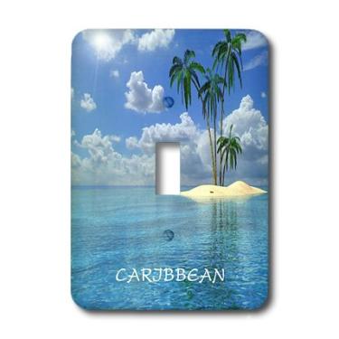 Imagem de 3dRose LLC lsp_109524_1 Turtle Beach In The Caribbean Interruptor único