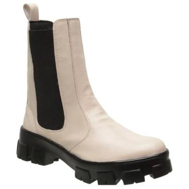 Imagem de Bota Coturno Modinha Inverno Solado Tratorado Alto Cano Médio Gmm Shoe