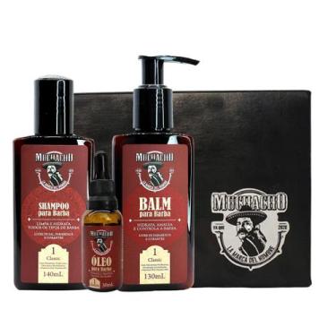 Imagem de Kit Shampoo para Barba + Balm para Barba + Oleo para Barba - Muchacho 